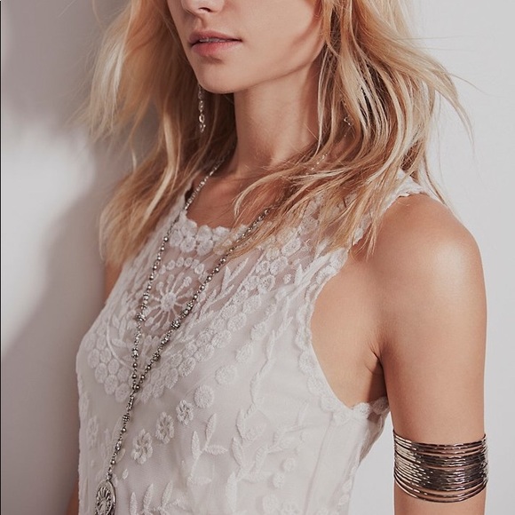 Free People Net Embroidered Lace Dress - Picture 3 of 8